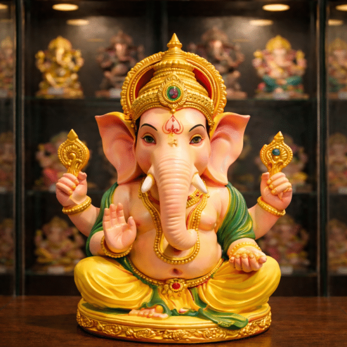 Lord Ganesha 3D Miniature – Handcrafted Premium Table Decor