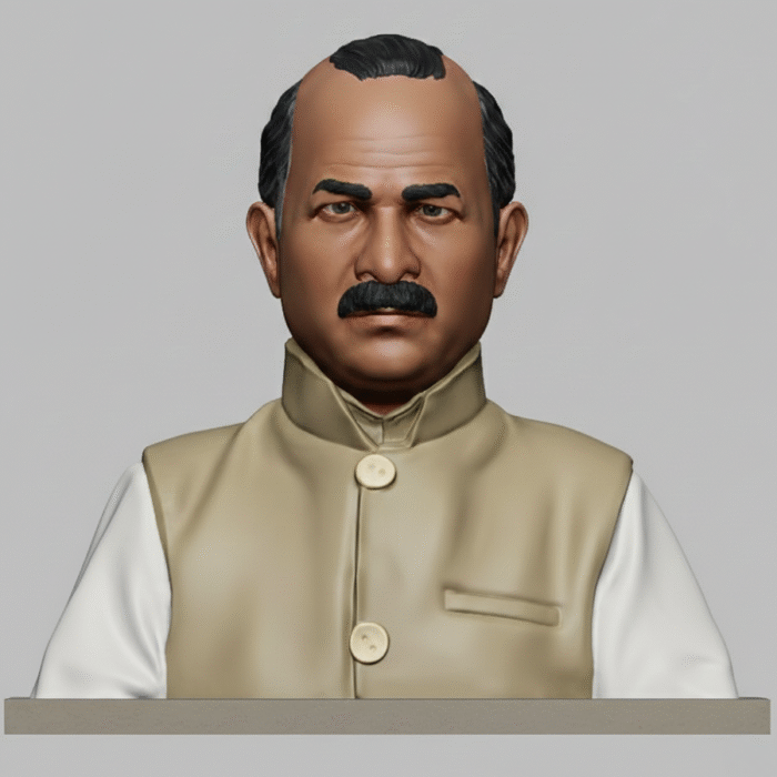 Custom Hand-Painted 3D Portrait Bust Statue (Realistic Finish)