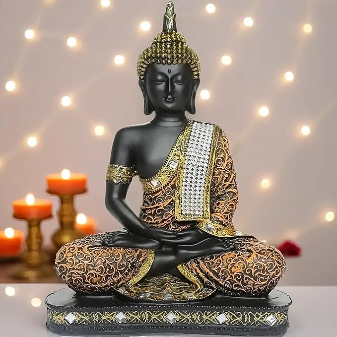 Global Grabbers New Meditating Sitting Buddha Statue showpiece